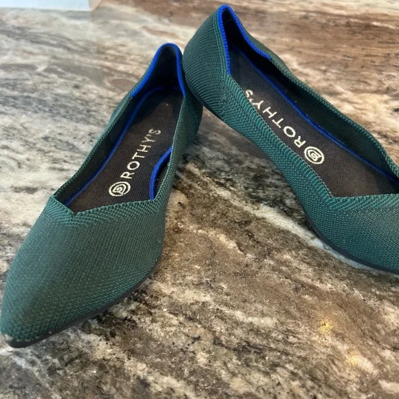 Rothy's Green and Blue Flats - Picture 8 of 8